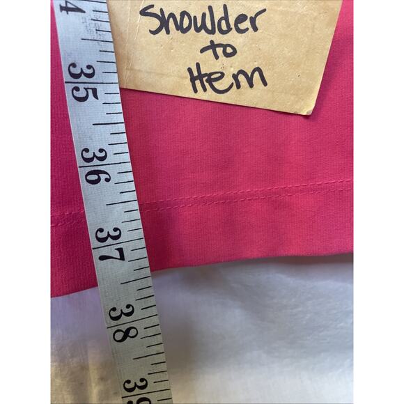 Jessica Howard XXL Hot Pink Orange Chevron Colored Summer Poly Spandex Dress EUC - Picture 6 of 12